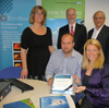staff and FarriScan representatoves at the launch